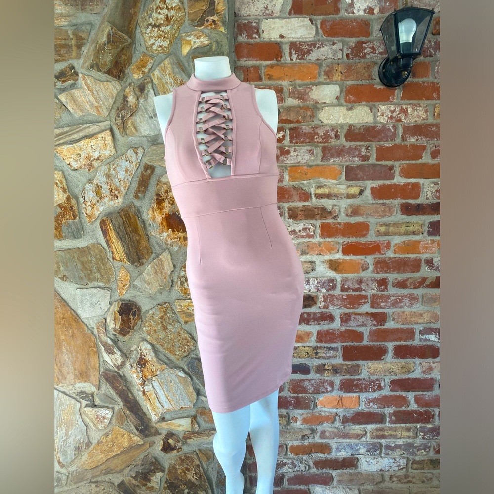 Love J, small, pink, sleeveless dress, strapless, womens, excellent condition!!